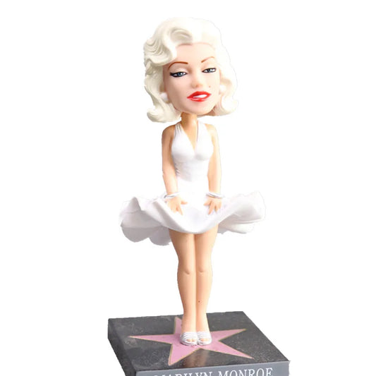 Nodding Marilyn Monroe onre Shake Head Dolls Dashboard Car Decoration Accessories Auto Shaking Head Toy for Automoibles Car-styling