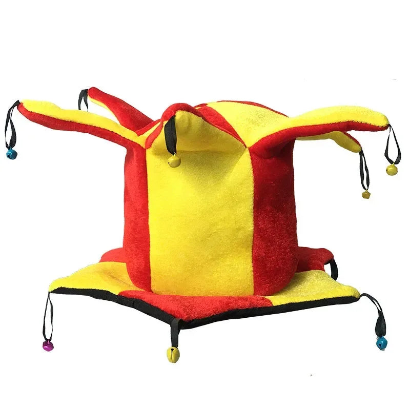 Adult Halloween Circus Clown Hat Football Beer Party Costume Elf Cosplay Mardi Gras Props Masquerade Carnival Birthday Cake Cap