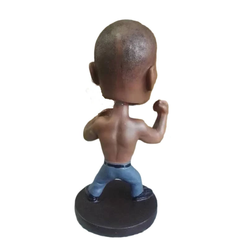 Hot Boxer Actor Boxing Champion Famous Shaking head Mike Tyson Action figure Statue Bobble Head Fighting character Car decor toy