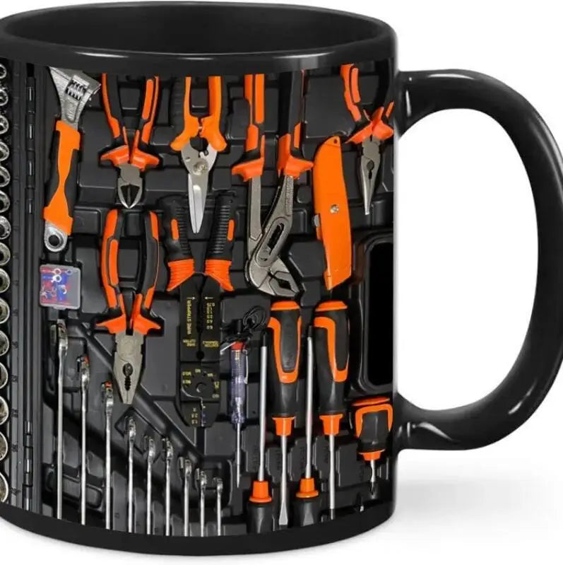 1PC Creative Engine Engine Ceramic Coffee Mug Cup Water Cup Car Motorcycle Festival Gifts
