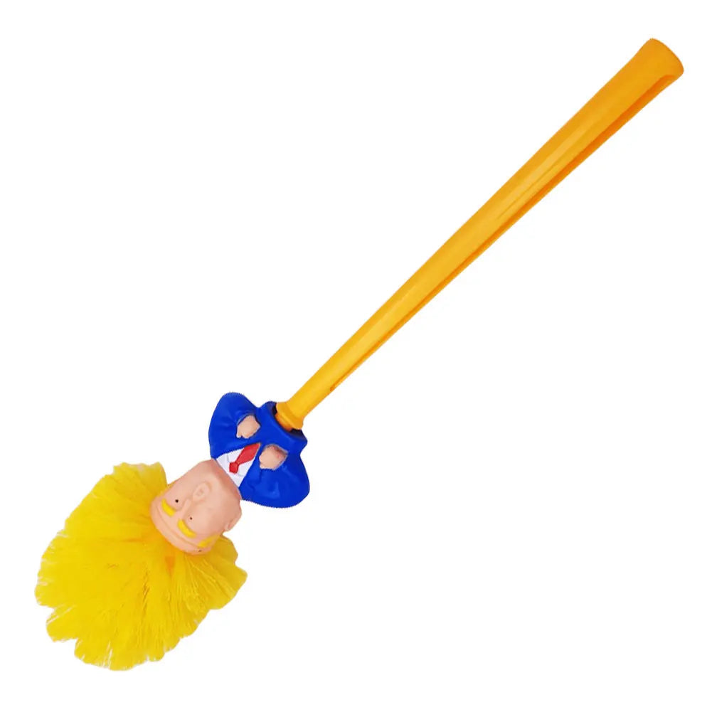 Funny Toilet Cleaning Brush Novelty Donald Bathroom Toilet Brush with Holder Toilet Bowl Brush Gift Household Accessories