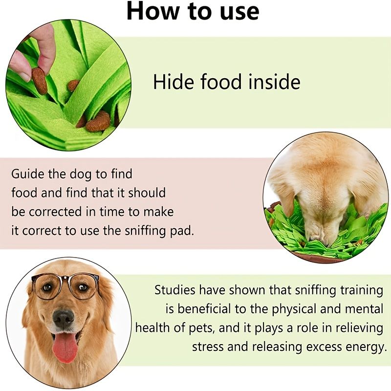 Dog Sniffing Mat – Slow Feeder Foraging Toy for Cats and Dogs