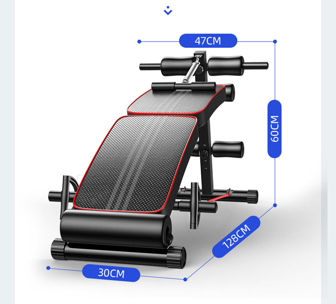Foldable Adjustable Sit-Up Bench – Home Gym Abdominal Trainer