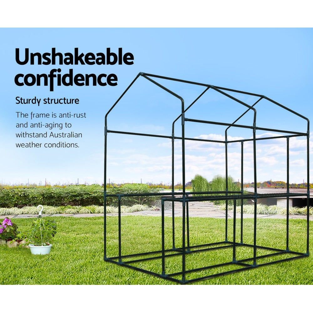 Greenhouse Garden Shed Green House 1.9X1.2M Storage Plant Lawn