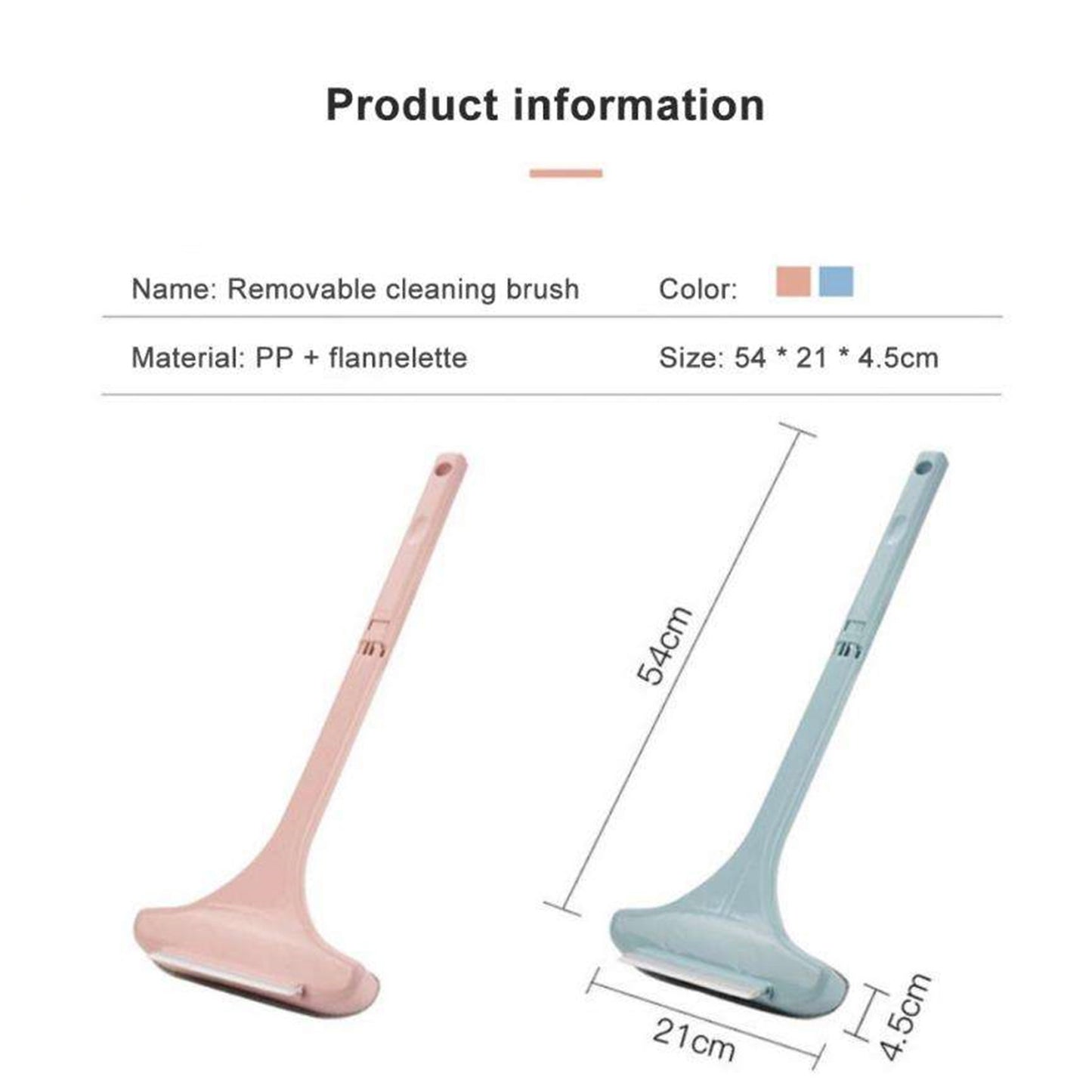 Multifunctional Glass Cleaner Screen Brush Double Sided Window Cleaning Pink