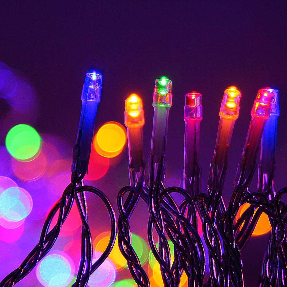 100M 500LED Mehrfarbige Weihnachts-Lichterkette