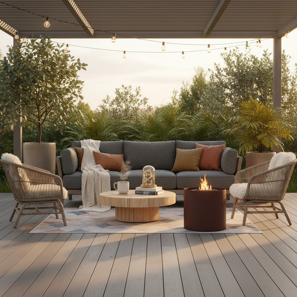 Create a Cozy Autumn Outdoor Space with Stylish Furniture