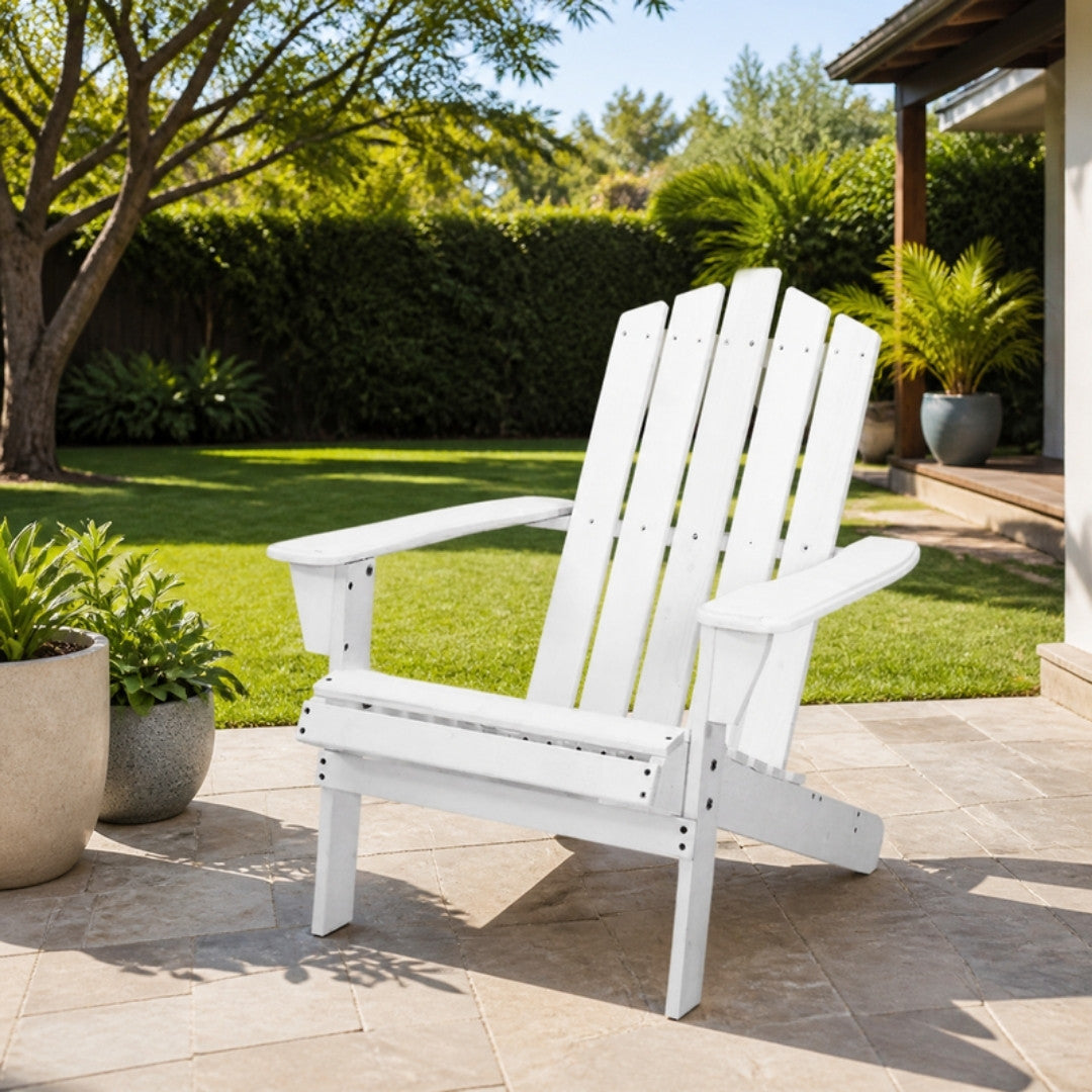 White Adirondack Outdoor Chair