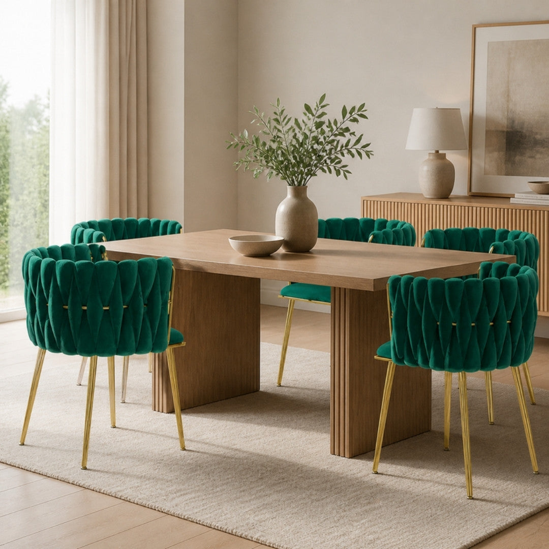 Emerald Green Velvet Dining Chairs