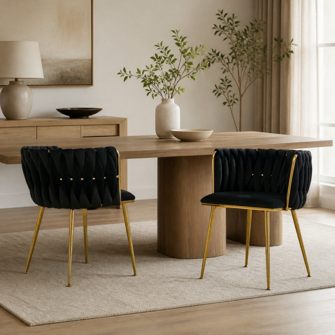 Black Velvet Dining Chairs