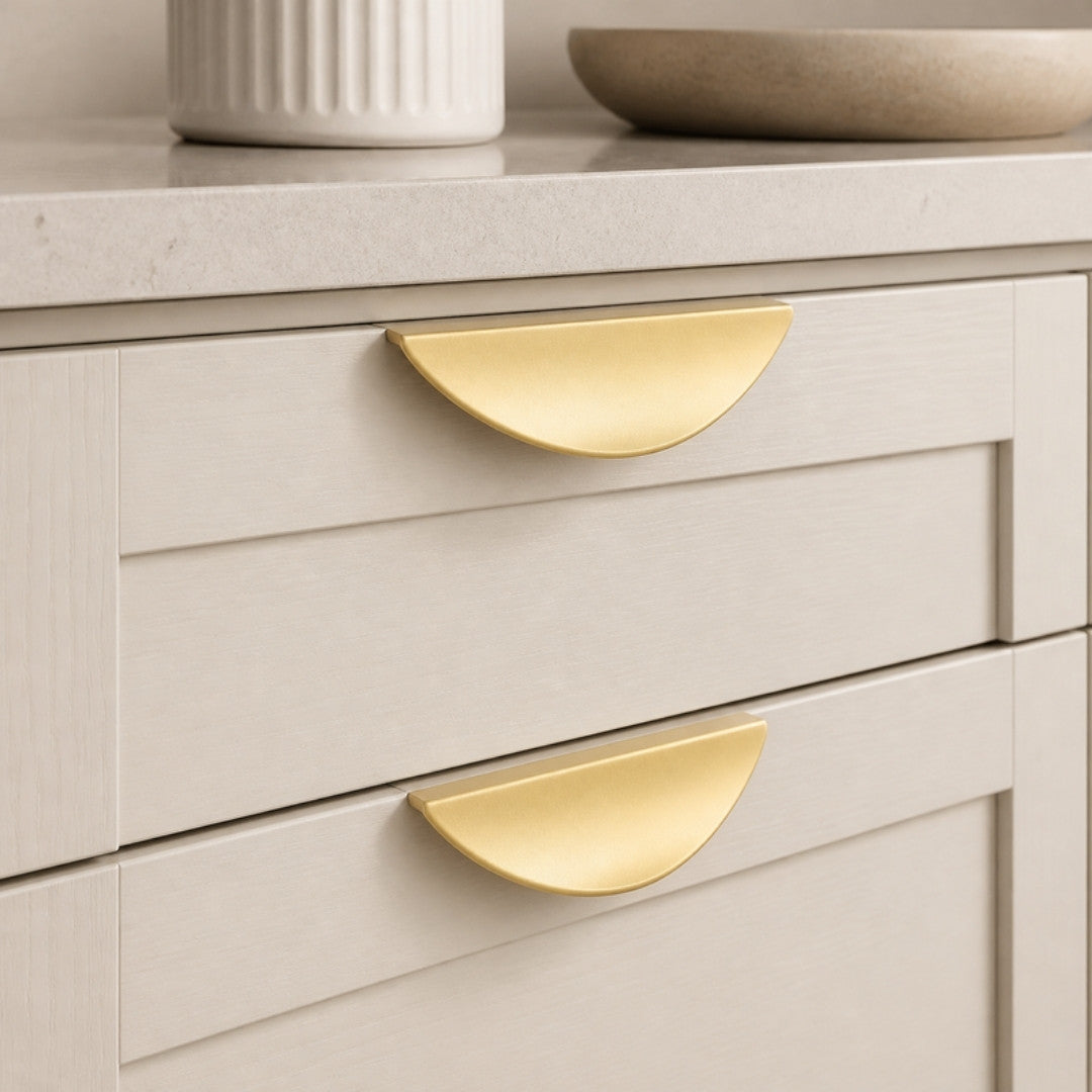 Half-Moon Cabinet Handles 32mm
