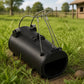 Spring-loaded mole trap tunnel on a farm