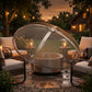 40 inch round fire pit spark screen cover