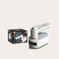 White steam iron