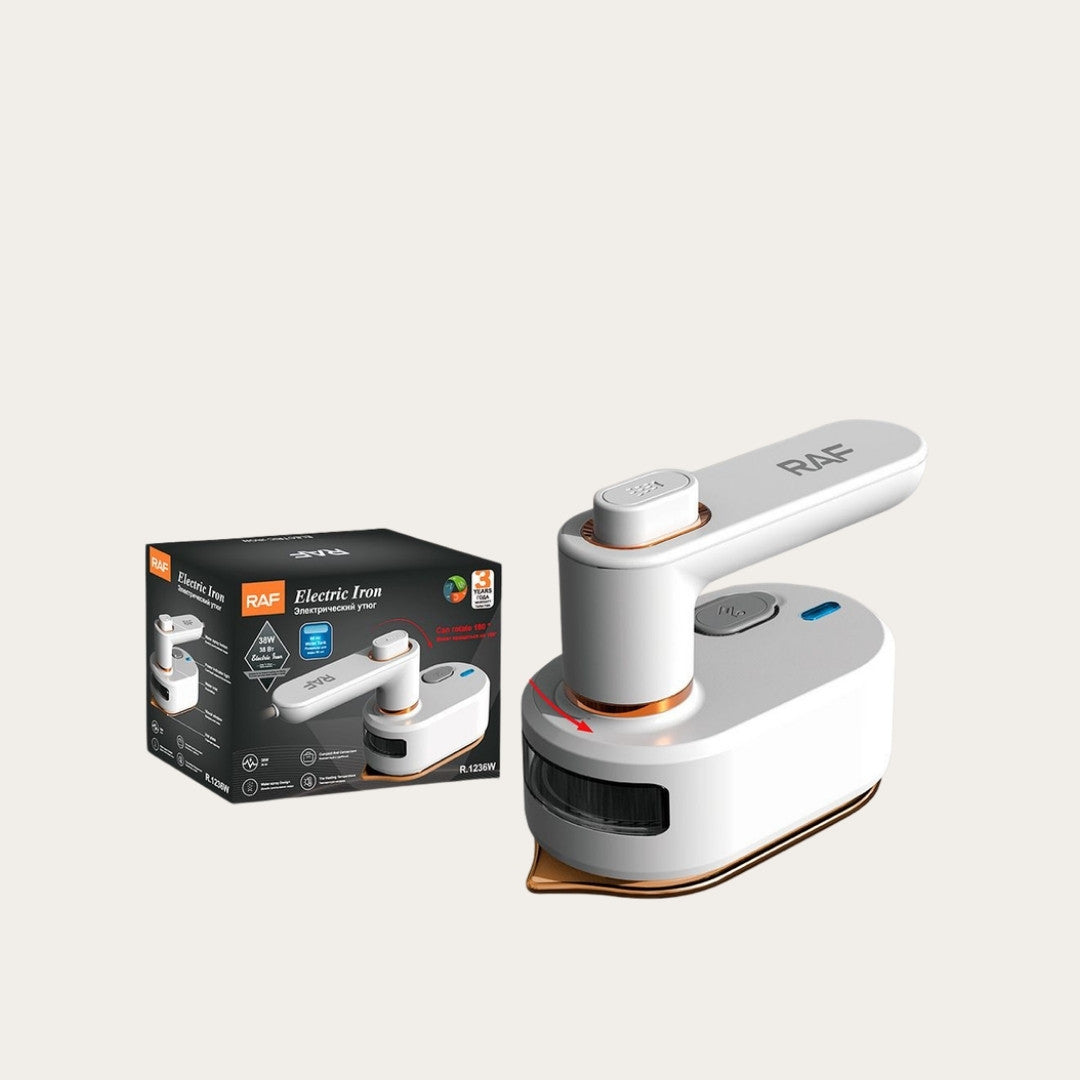 White steam iron