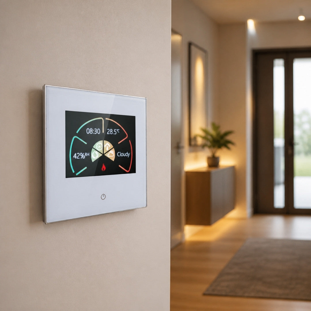 WiFi smart thermostat white