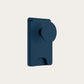 Magnetic card wallet with pop stand navy