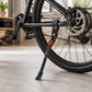 Adjustable rear bike kickstand on a bicycle
