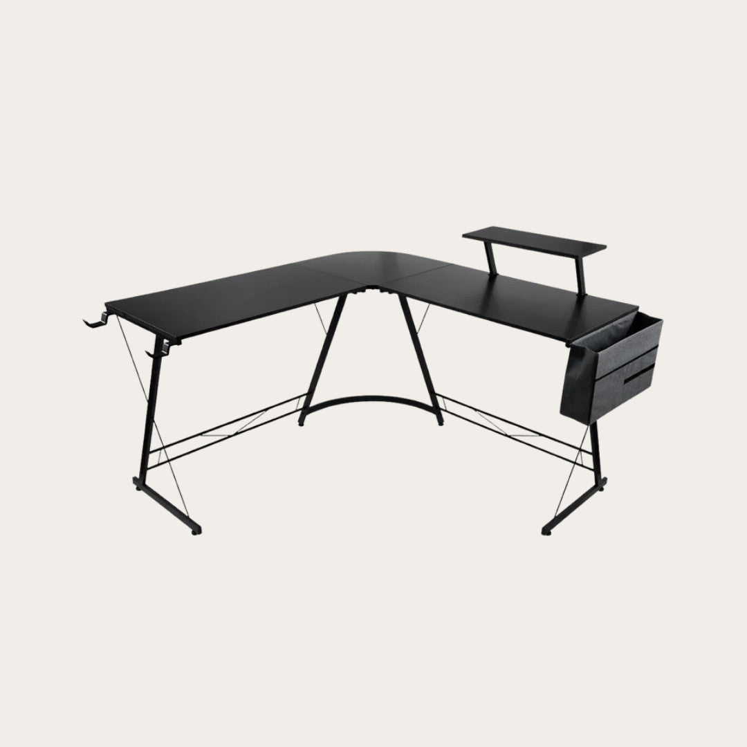 L-shaped corner computer desk