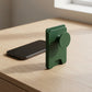 Magnetic card wallet with pop stand dark green