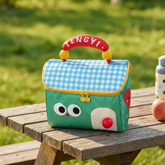 Insulated lunch bag green