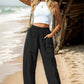 Women's Cotton And Linen Casual Pants Vacation Style