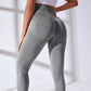 Seamless Knitted Peach Hip Fitness Pants High Waist