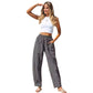 Women's Cotton And Linen Casual Pants Vacation Style