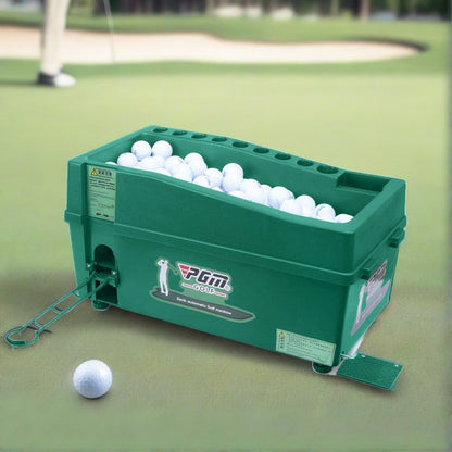 Semi-Automatic Golf Ball Machine With Golf Clubs Holder