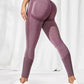 Seamless Dot Peach Hip Yoga Hip Lifting Skinny Workout Pants