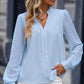 Early Autumn V-neck Lace Stitching Long-sleeved Shirt