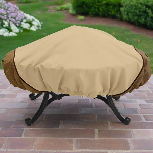 Outer Circular Fire Pit Cover Waterproof Cover