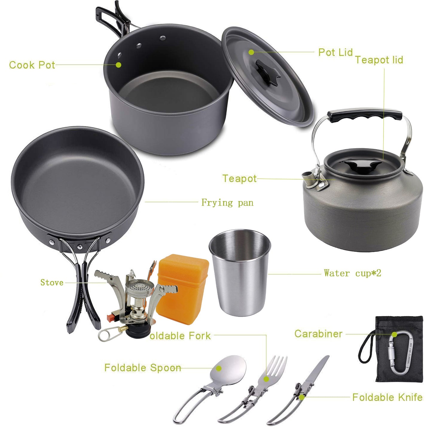 Camping Portable Outdoor Cookware Set