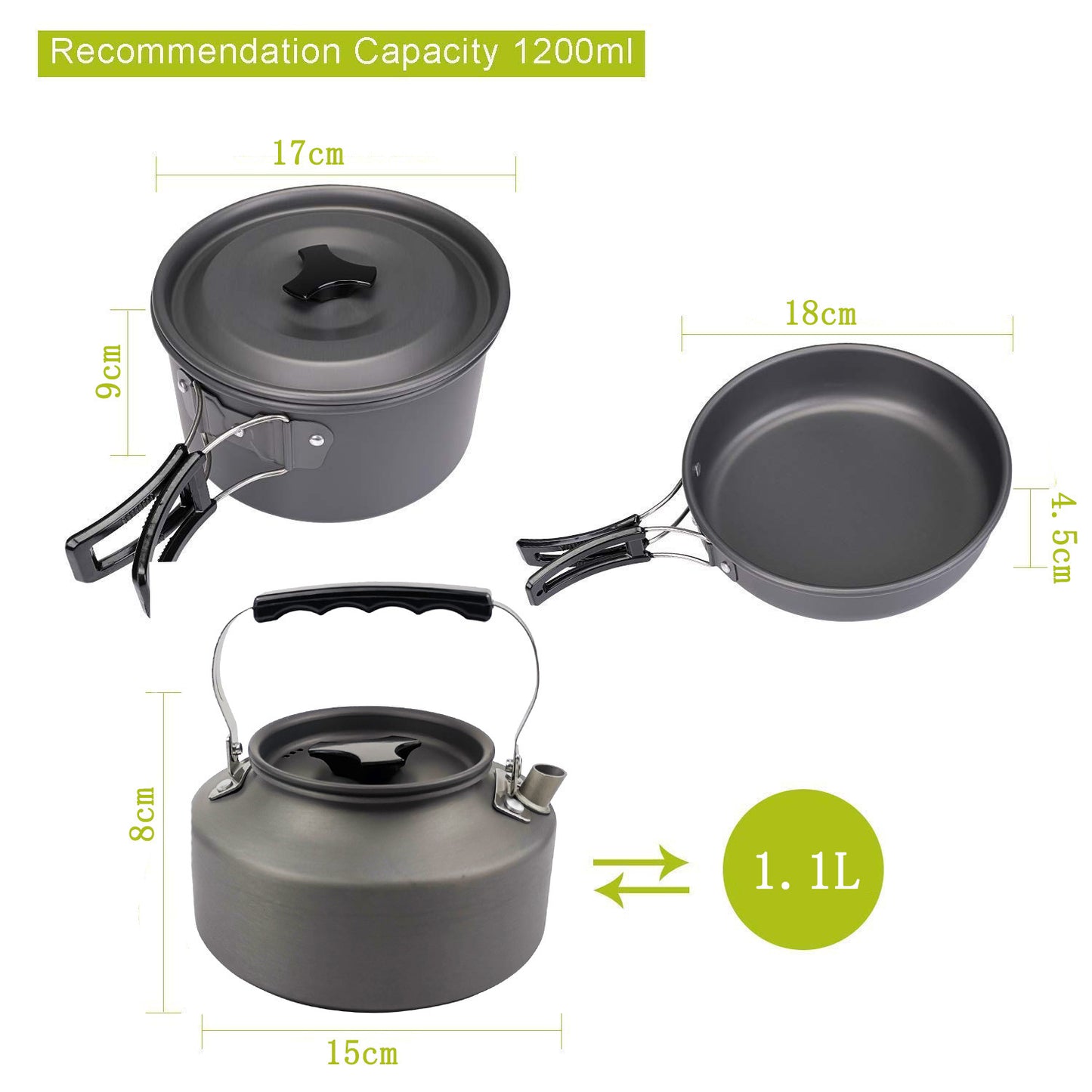 Camping Portable Outdoor Cookware Set