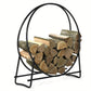 102cm Firewood Storage Rack Log Hoop Stand Fireplace Wood Holder Lumber Shelter Stand Outdoor