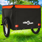 1pc Heavy Duty Bike Trailer, 45kg Load Capacity, Iron Construction, Durable Denim Fabric, Outdoor Adventure Cycling Accessory