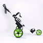 1pc Aluminum Lightweight A001 Quick Foldable Golf Cart, 3-Wheel Trolley with Detachable Ball Bag, Durable Push/Pull, Easy Storage and Transport