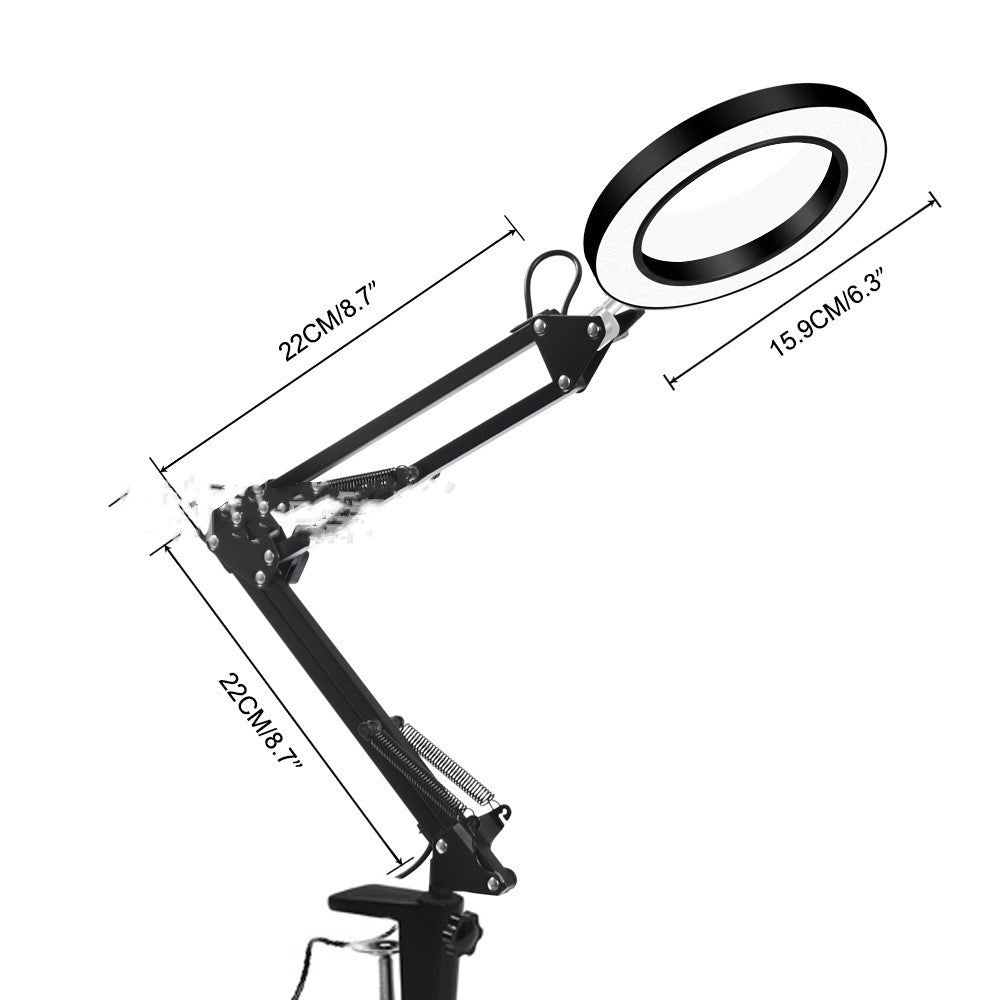 Illuminated Magnifying Glass Lamp Reader