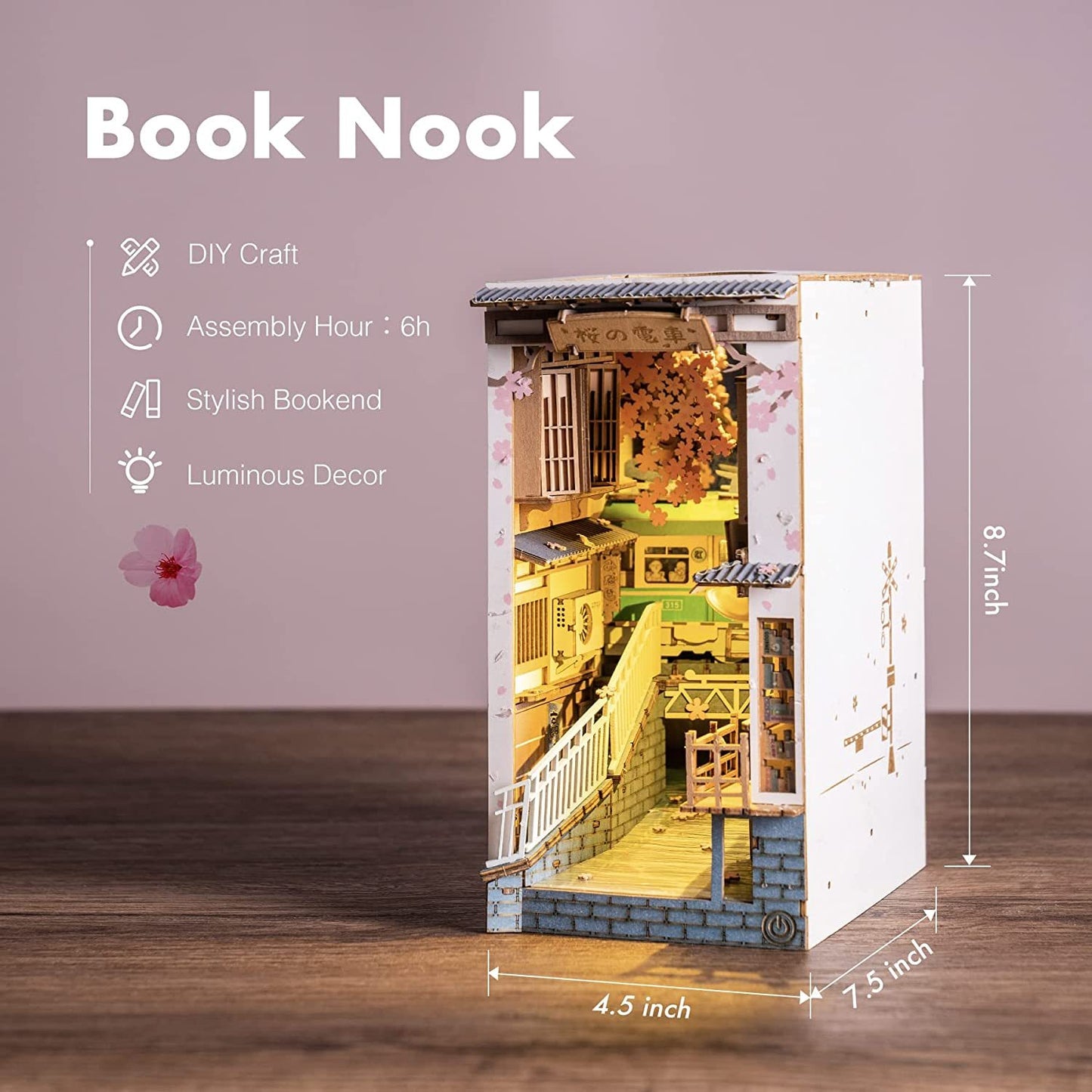 Book Nooks Series Stories In Books 4 Kinds DIY Wooden Miniature House Furniture