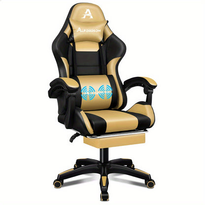 Gaming Office Chair Extra Large Pillow Racing Executive Footrest Seat