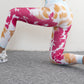 Tie Dye Yoga Pants Women's High Waist Hip Lift Fitness Running Outerwear