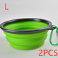 Folded Silicone Pet Dog Bowl