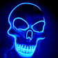 Halloween Skeleton Mask LED Glow Scary Mask