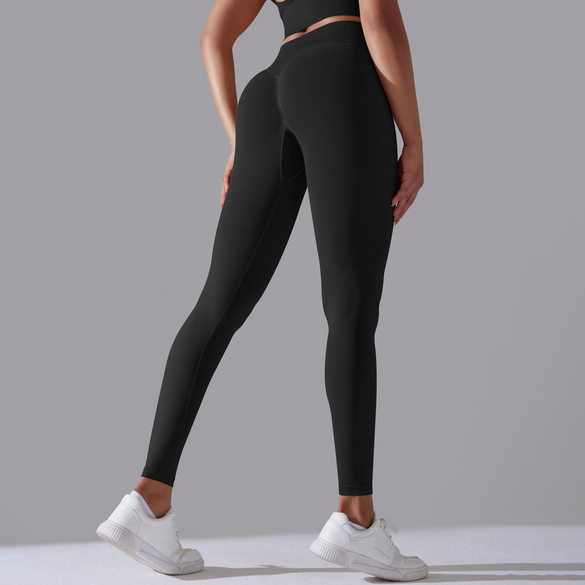 Women's Seamless Knitted Solid Colour High Waist Tight Pants