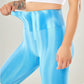 New Tie Dye Aurora Print Sports Pants Seamless High Waisted Fitness Yoga Pants For Women Gym Running Sweatpants Trousers