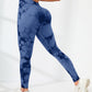 Seamless Yoga Trousers Tie-dye High Waist Hip Lift Sports Fitness