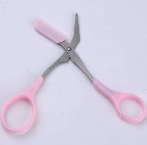 Beauty tools eyebrow scissors with eyebrow comb