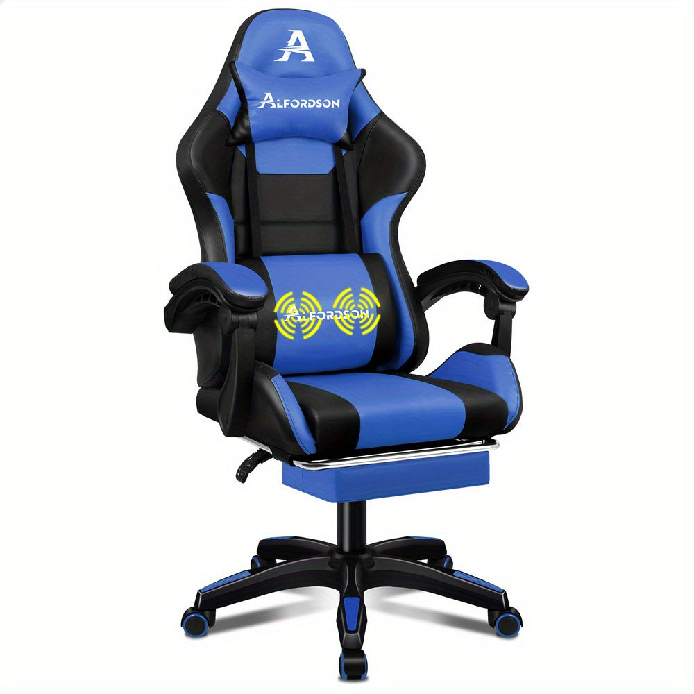 Gaming Office Chair Extra Large Pillow Racing Executive Footrest Seat