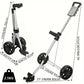 Golf Bag Cart, Two-wheeled Cart, Aluminum Golden Hand Push Cart, Foldable Storage Golf Equipment