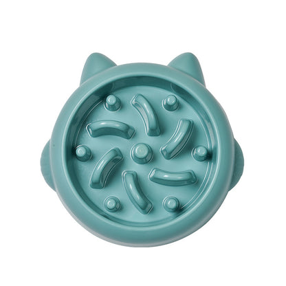 Pet Dog Cat Slow Feeder Bowls Anti Choking Slow Feeder Dish Bowl Home Dog Eating Plate Anti Gulping Bowl Supplies